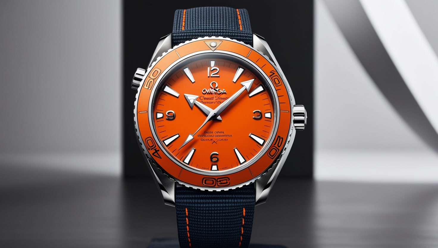 44.1mm Orange Omega Planet Ocean Bezel Insert